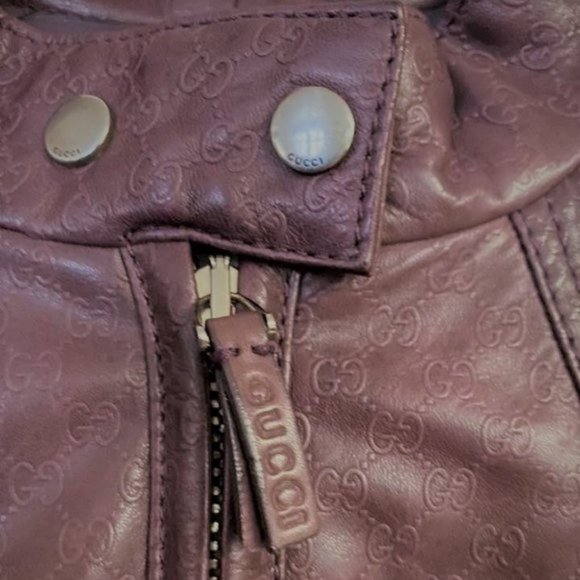 Gucci Jackets & Coats Sold On Ebay Auth Gucci Guccissima Embossed Leather Jacket Size Junior